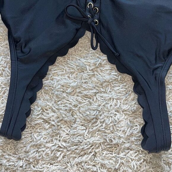 NWT Kona Sol One Piece Swimsuit Womens Tummy Control Ruched Black Small - Picture 10 of 16